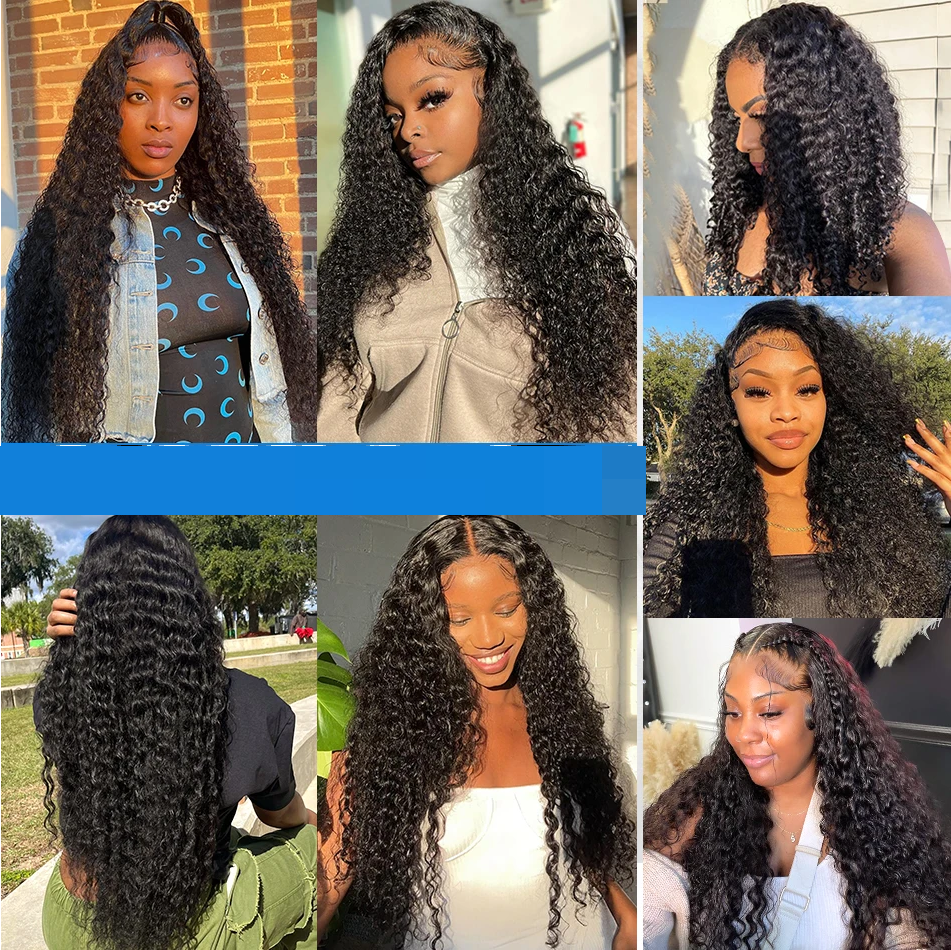 5x5 Gifty Deep Water Wave Curl Frontal Lace Wig