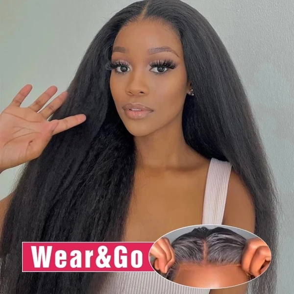 Gifty Kinky Straight HD Lace Human 100% Hair wig