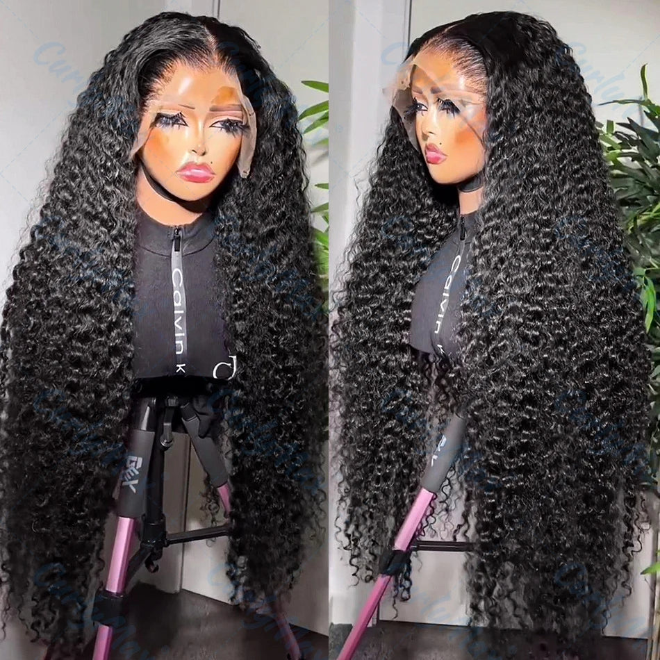 5x5 Gifty Deep Water Wave Curl Frontal Lace Wig