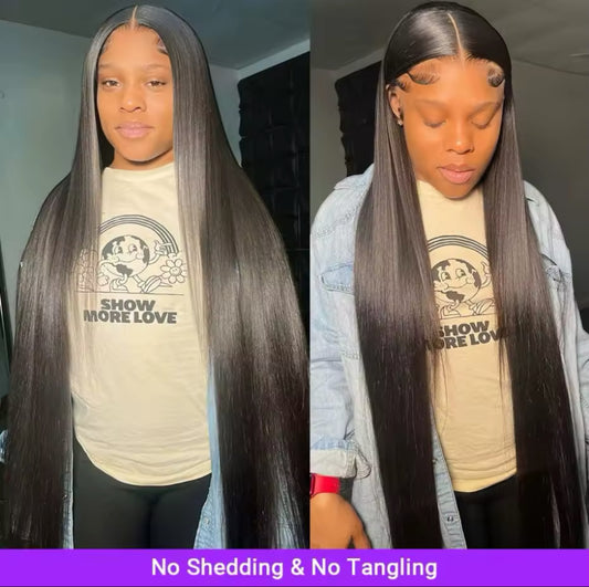 360 glueless straight human hair wig