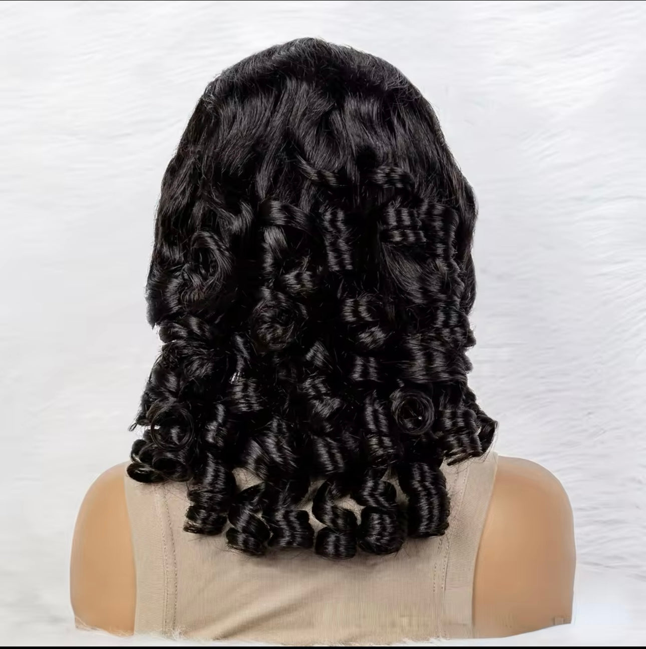 5x5 Bouncy curl human hair lace wig