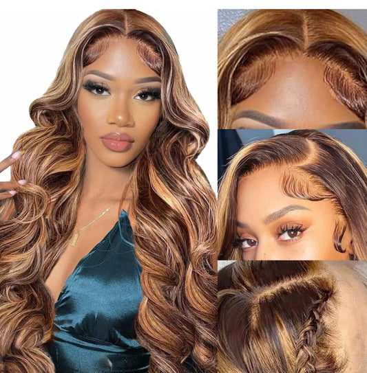 Gifty 13x4 Ombre Hightlight Human hair wig