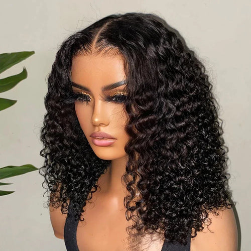 HD curly preplucked prebleached human hair 